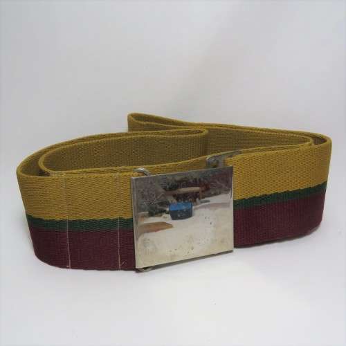 SADF Cape Town Rifles stable belt with buckle - No badge on buckle - Length 115 cm with buckle