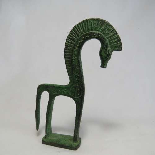 Vintage African Copper Figurine - 11cm