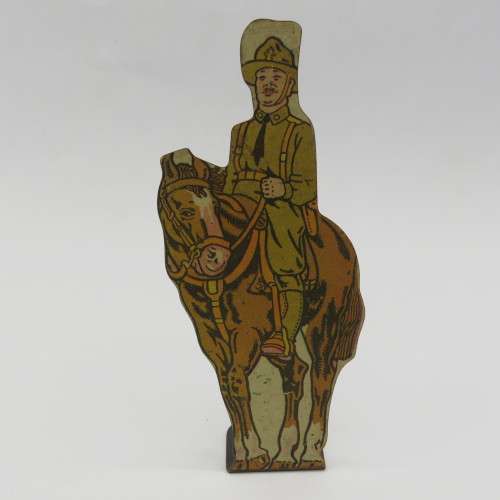 Marx soldier of fortune tin target No. 5 - US Cavalry
