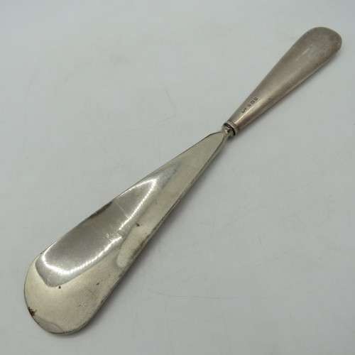 Antique shoe horn with hallmarked Silver handle - London 1929 - 49,1g