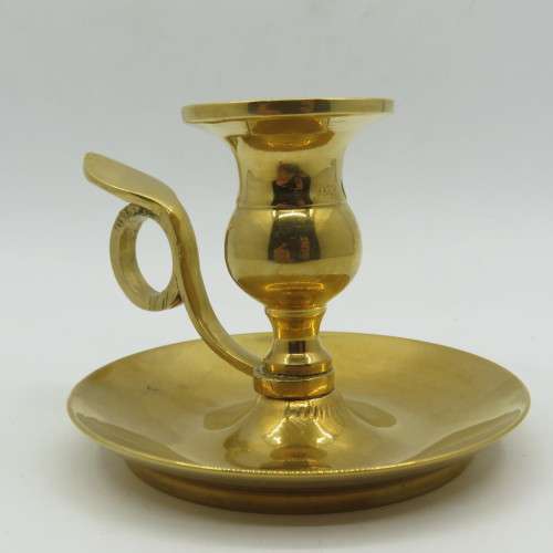 Vintage brass candle holders - very heavy