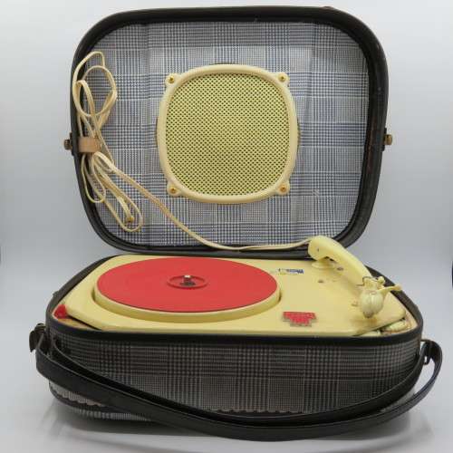 Vintage Teppaz portable record player- sold as is - nor tested