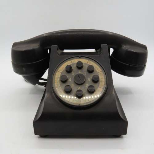 Vintage LM Ericsson push button Bakelite telephone