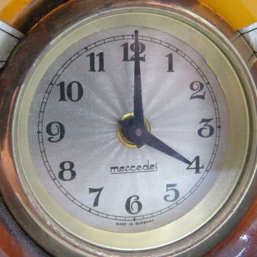 Vintage Girolamo Luxardo cherry liquor bottle with built in clock - wind up