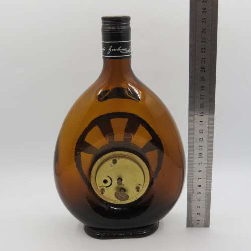 Vintage Girolamo Luxardo cherry liquor bottle with built in clock - wind up