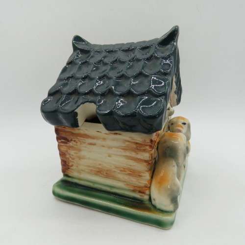 Vintage Kings Way dog house jam jar with lid
