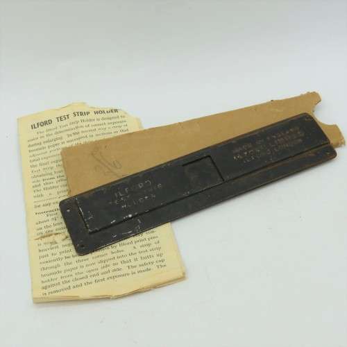 Vintage Ilford test strip holder