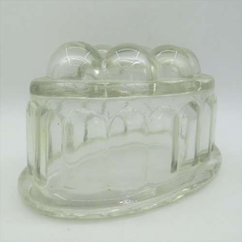 Vintage glass jelly mould