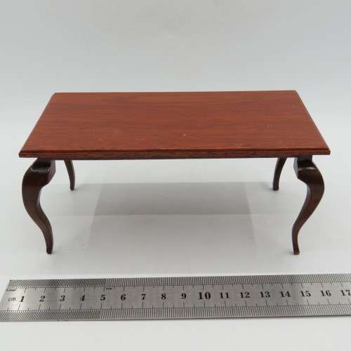 Dining room table for dolls house vintage - size 7 x 15cm