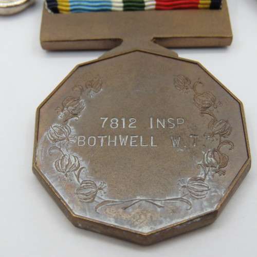 Set of Rhodesia medals issued to 7812 Inspector W.T. Bothwell