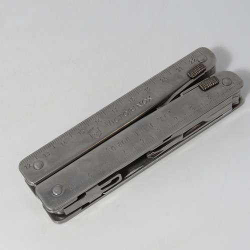Victorinox Swiss tool multi tool in pouch - engraved Roland Muller 2002