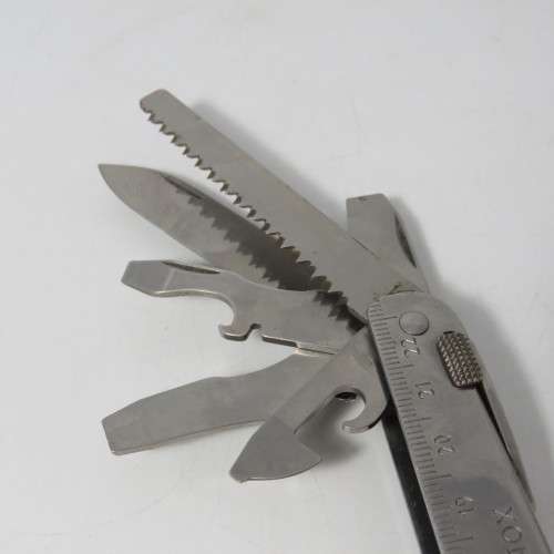 Victorinox Swiss tool multi tool in pouch - engraved Roland Muller 2002