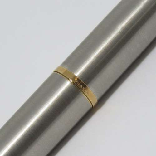 Waterman Stainless steel with gold trimming fountain pen in case