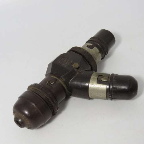 Vintage IRL Bakelite electrical fitting