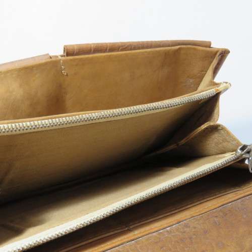WW2 Egyptian themed leather travel wallet