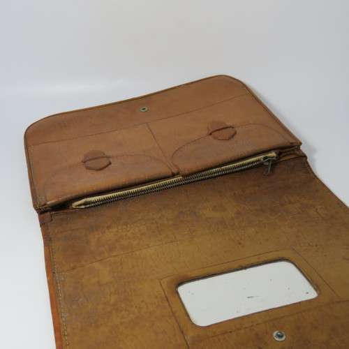 WW2 Egyptian themed leather travel wallet