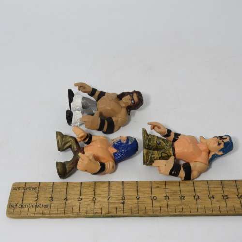 Lot of 5 WWE Rumblers figurines