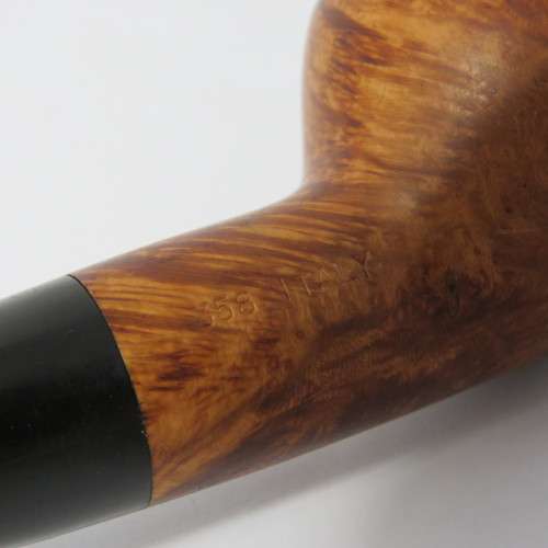 Vintage Angelo 358 Italy smoking pipe with Tabaco pouch