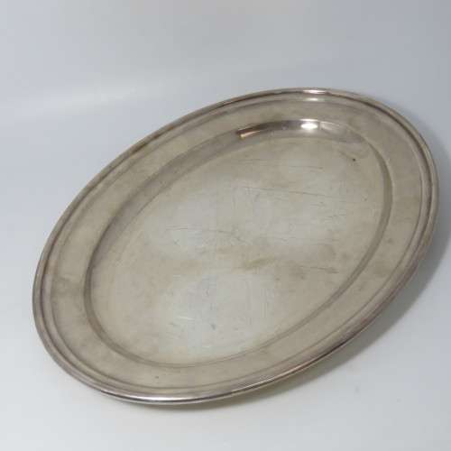 Vintage Silver plated tray - Oval