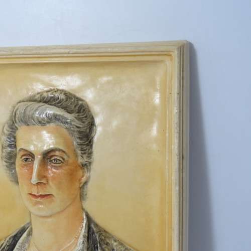 Very Unique Boer War Emily Hobhouse - Weldoenster 1899-1902 plaque - small chips - plaster paris