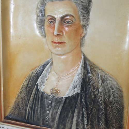 Very Unique Boer War Emily Hobhouse - Weldoenster 1899-1902 plaque - small chips - plaster paris