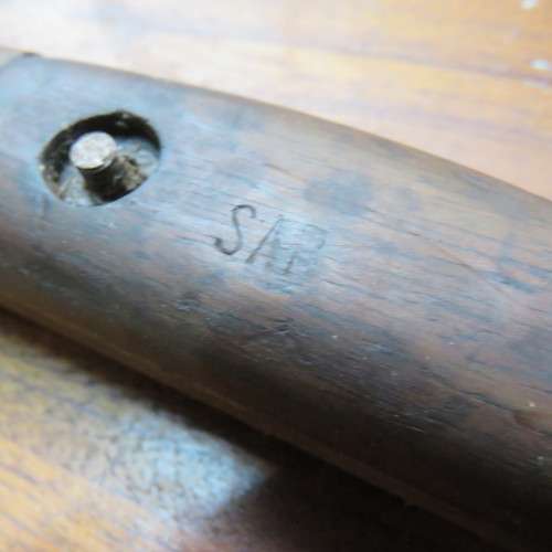 1907 Pattern 303 bayonet of SA Police mounted on plaque