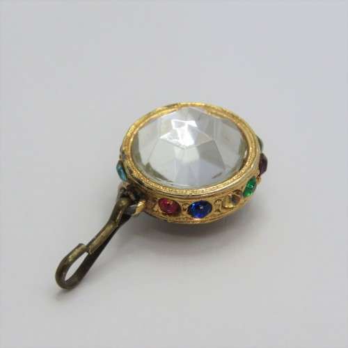 Zodiac Aries pendant with colored and clear stones
