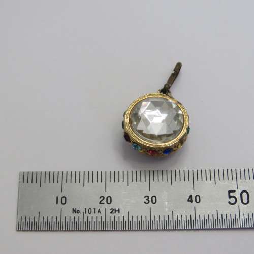 Zodiac Aries pendant with colored and clear stones