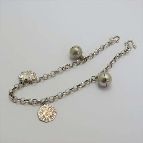 Sterling silver bracelet with bells