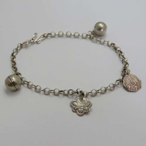 Sterling silver bracelet with bells
