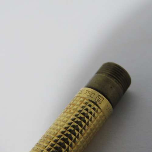 Vintage Madison Caran D`ache Swiss 18kt gold body ballpoint pen - serial 048818 - needs inner refill