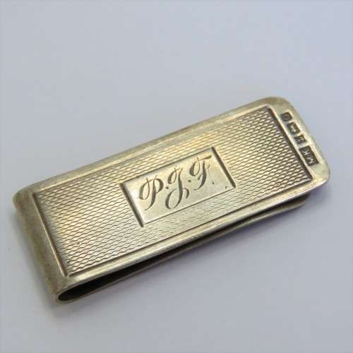 Sterling silver hallmarked money clip - 17,6 g