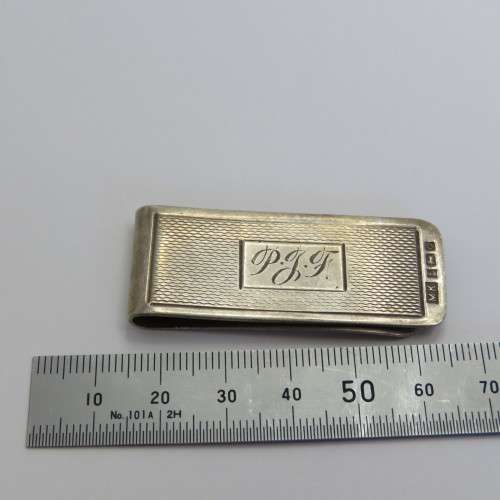 Sterling silver hallmarked money clip - 17,6 g