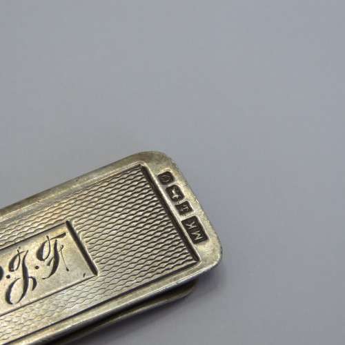 Sterling silver hallmarked money clip - 17,6 g