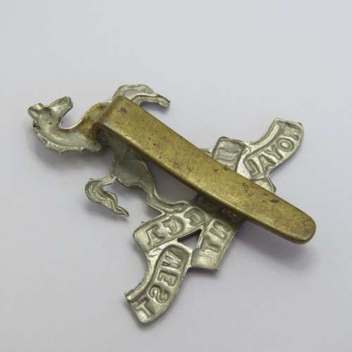 Royal West Kent cap badge with slide - WW1