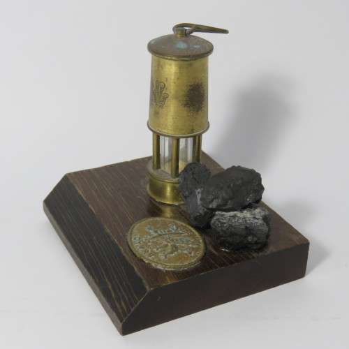 Vintage Cymru miners lamp ornament