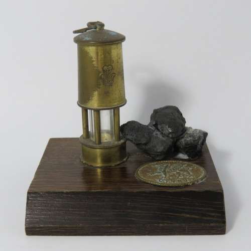Vintage Cymru miners lamp ornament