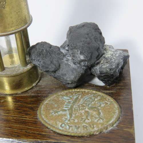 Vintage Cymru miners lamp ornament