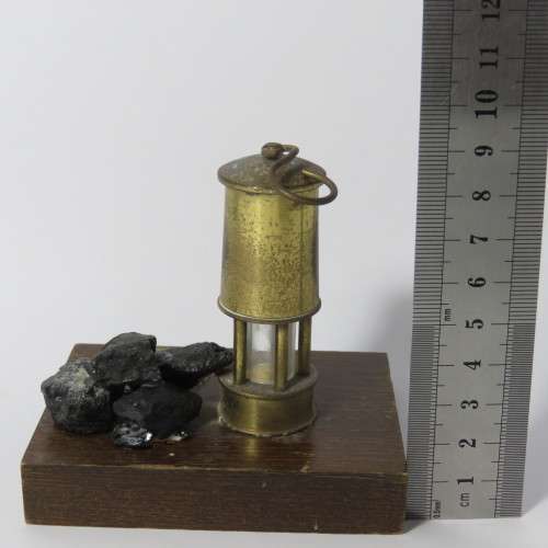 Vintage Cymru miners lamp ornament
