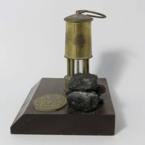 Vintage Cymru miners lamp ornament