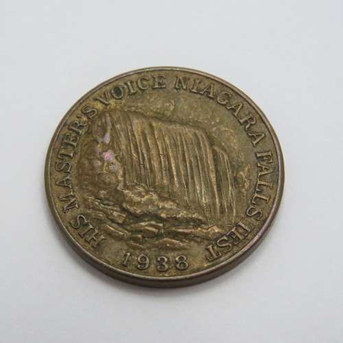 His Master`s Voice - Tropical Niagara radio 1938 medallion
