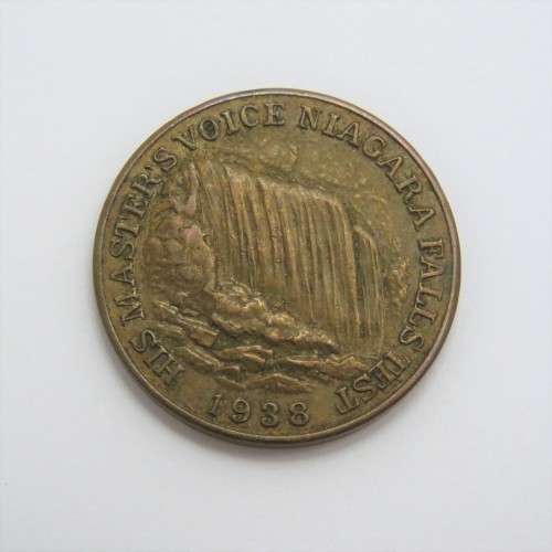 His Master`s Voice - Tropical Niagara radio 1938 medallion