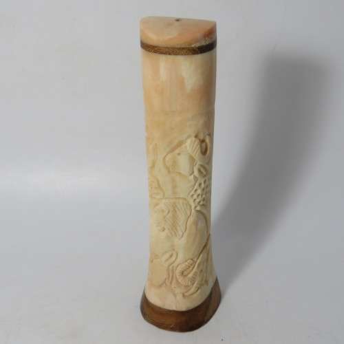 Big 5 slat and pepper shaker made from warthog tusks