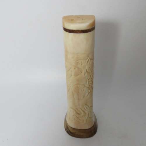 Big 5 slat and pepper shaker made from warthog tusks