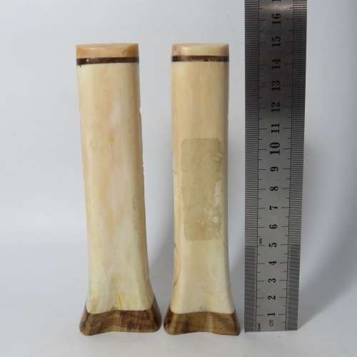Big 5 slat and pepper shaker made from warthog tusks