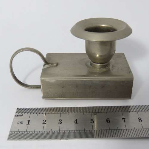 Vintage matchbox and candle holder