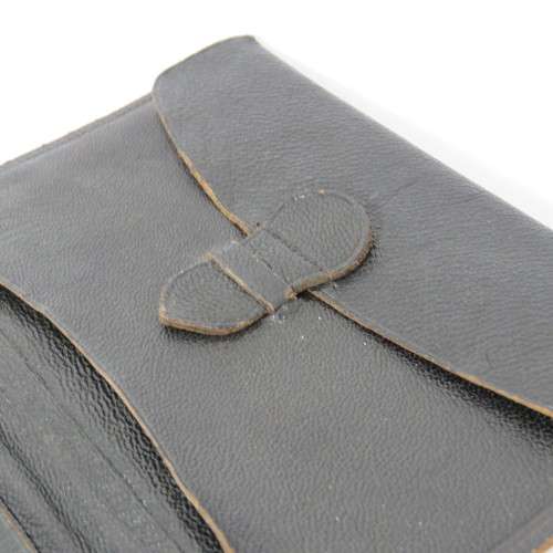 Vintage leather wallet made in British India