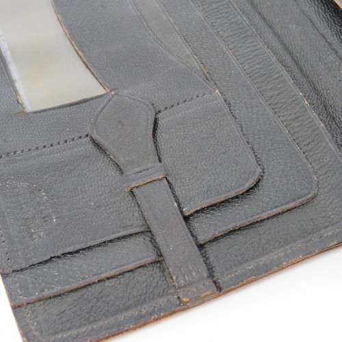 Vintage leather wallet made in British India