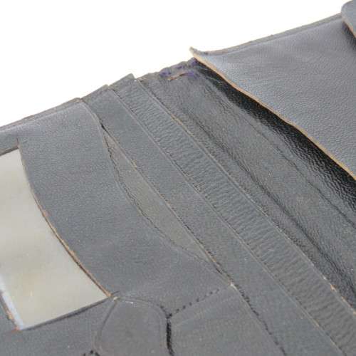 Vintage leather wallet made in British India