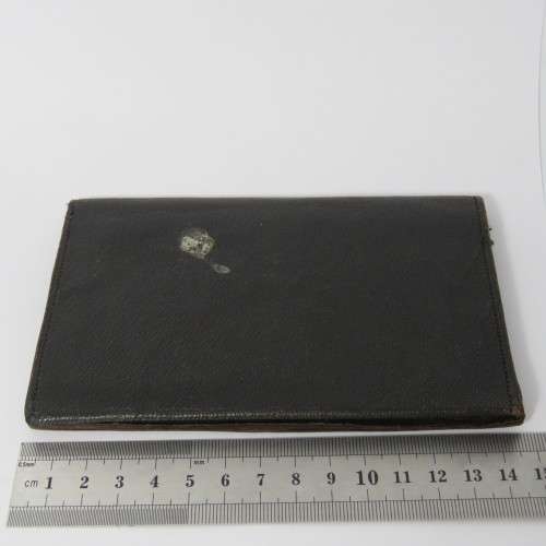 Vintage leather wallet made in British India
